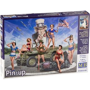 نماذج ماستر بوكس ​​1/35 "نساء متظاهرات بنمط دبوس أسطوري - مجموعة من 6 أشكال