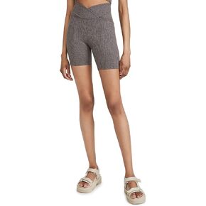 Women's Ribbed V Waist Biker Shorts