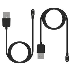 Charger Cable Intended for Popglory P96 Smart Watch Charger 1.6ft USB Portable Replacement Magnetic Charging Cord Compatible with Popglory P96 Charger (Black&Black)
