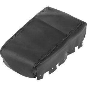 X AUTOHAUX Car Center Console Lid Armrest Seat Box Cover Protector Replacement Microfiber Leather for Nissan Altima 2013-2018 Armrest Lid Not Included Black
