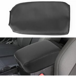 LEXLEY Center Console Leather Cover Armrest Pad Interior Accessories For Jeep 2018 2019 2020 2021 2022 2023 2024 Wrangler JL/JLU,2020 2021 2022 2023 2024 Gladiator JT-Black Stitches