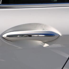 BW2 新品 Car Exterior Comfort Access Door Handle for BMW 5 7 Series F01 F02 F06 F10 520d 520i 525d 528i 530d 530i (Rear Left, Black-with Sensor)