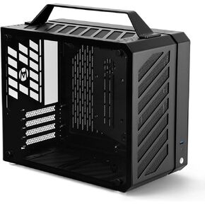 Cool Cube Series C28 Matx/Itx Case/Alumium/Steel/Water-Cooling/Temered Glass Small Form Factor Computer Case (Elegant Black)