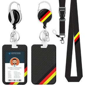 Badge Holder Lanyard Green Mountain ID Card Holders Detachable Name Tag Clips Cute Funny Nurse Teacher Office Gifts Women Man Cate Badge Holder (Mountains)