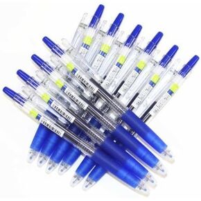 Pilot Juice Gel Rolling Ball Pens, Ultra Fine Point,rubber Body Type,-0.38mm-blue Ink-value Set of 10