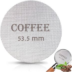 Puck Screen 53.5mm Reusable Puck Screen for Espresso Portafilter, 1.7mm Thickness 150μm 316 Stainless Steel Screen Filter Basket Compatible with Espresso Machine
