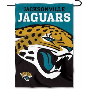Jacksonville Jaguars Large Logo Double Sided Garden Banner Flag