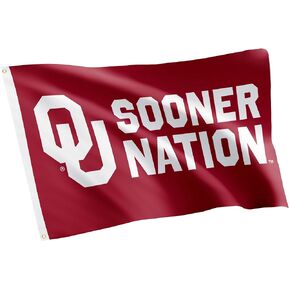 Desert Cactus University of Oklahoma Flag Sooners Flag Banners 100% Polyester Indoor Outdoor 3x5 feet Flags (Style U)