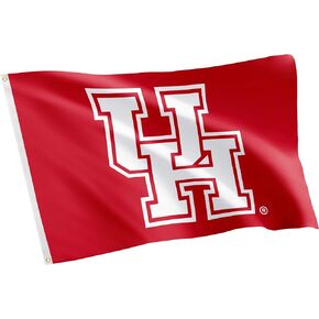 Desert Cactus University of Houston Flag Cougars UH Flag Banners 100% Polyester Indoor Outdoor 3x5 feet Flags (Style 1)