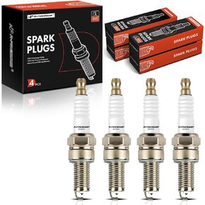 A-Premium Iridium Platinum Spark Plugs Compatible with Polaris Ranger RZR 570, Ranger 900 Xtreme Performance & Ducati 749, 998 Matrix, ST3 & Kawasaki ZRX1 & Suzuki DR350 & Yamaha FZ8, Pack of 4