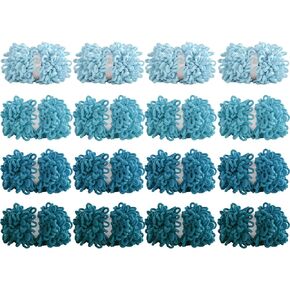 HOMBYS Bulky Mixed Color Loop Yarn for Finger Knitting Soft,Off The Hook Loop Yarn,No-Needle Craft Chenille Yarn for Crocheting,Black & Grey Gradient Hand-Knitting Yarn,16 Pack (9.8 yds,3.5 oz Each)
