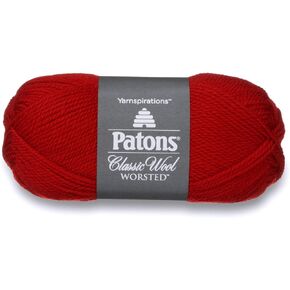 Patons Classic Wool, Bright Red Yarn