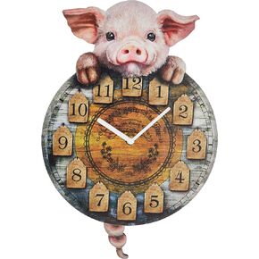 Nemesis Now 33cm Brown Piggin' Tickin' Clock 32cm