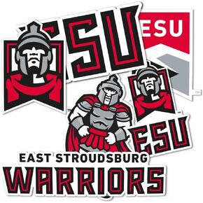 Desert Cactus East Stroudsburg University of Pennsylvania ESU Warriors Stickers Vinyl Decals Laptop Water Bottle Car Scrapbook T2 (Type 2)