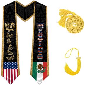 Mexican Graduation Sash Class of 2025, Hispanic Mexican Graduation Stole in Saudi Arabia