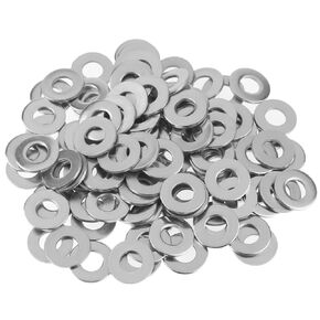 150 Pack 1/4" Stainless Steel Flat Washers 5/8" Outside Diameter, 18-8 (304) Stainless Steel Fender Washers for Various Home, Factories, Outdoor Projects