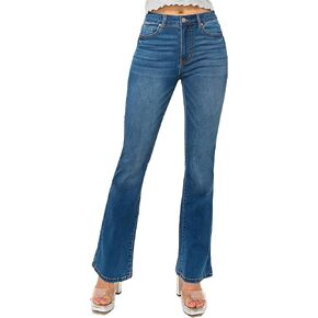WAX JEAN Women's High Waisted Slim Bootcut Jeans
