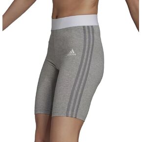 adidas Women's Must Haves 3-Stripes Short Tights/Shorts (Grey) (as1, Alpha, s, Regular, Regular)
