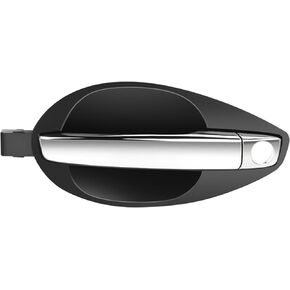 Exterior Door Handle Front Driver Left Side,Replacement for 2003-2008 for Hyundai for Tiburon, Black/Chrome Handle Replace 826502C000, 82650-2C010 826502C010