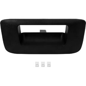Tailgate Handle Exterior Outside Replacement for 2007-2014 for Chevy Silverado for GMC Sierra Textured Black Handle Replace 15927251