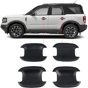 ITrims Door Handle Cover for Ford Bronco Sport CX430 4-Door 2021 2022 2023 Escape 2020-2023 Car Accessories Exterior Door Handles Bowl Cap Cover Protector Sticker 4PCS ABS Plastic (Matte Black)