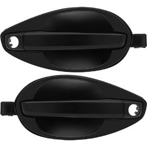Exterior Door Handles,Front Door Handles Driver Left Passenger Right Side,Replacement for 2003-2008 for Hyundai for Tiburon,2pcs Black Handles Replace