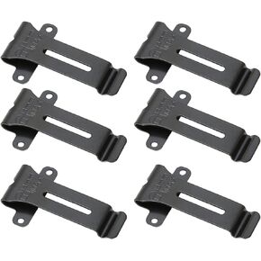 6Pcs Replacement Belt Clip, Metal Radio Belt Clip for Kenwood TK 208, TK 308 TH 22AT, TH 42AT, for BF 888S BF 666s Two Way Radios