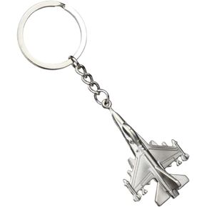 ODETOJOY Aircraft Keychain Party Favors Fighter Plane Keyring Battleplane Key Holder Airplane Raptor F16 Falcon Aviation