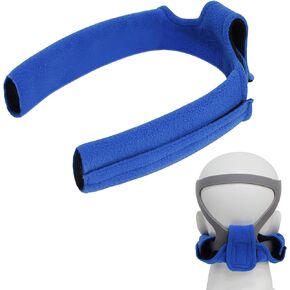 CPAP Neck Pad Headgear Strap Cover, Universal Reusable Face cpap Strap Cushion, Comfortable Soft cpap mask Strap Cover Fits for CPAP F20 N20, Most Others Headgears - No More Strap Marks (Black)