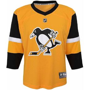 Fanatics Youth Pittsburgh Penguins Alt Replica Jersey NHL Licensed Hockey Jersey Size S/M for Boys & Girls Ages 8-12 Years Yellow