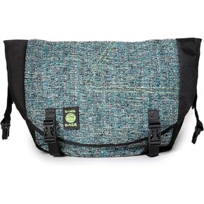 حقيبة DIME BAGS Voyage Messenger فوق الكتف من القنب مع حقيبة مبطنة للكمبيوتر المحمول