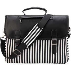RAVUO Laptop Bag for Women, Water Resistant 15.6 inch Lightweight Shoulder Case Business Briefcase with Shockproof Laptop Sleeve and Shoulder Strap