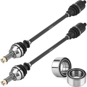Youxmoto REAR Left/Right CV Axle & Wheel Bearing Kit Fit for Polaris RZR XP 900 2011 2012 2023 2014, 4340 Chromoly Steel CV Axle Drive Half Shaft