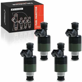A-Premium Fuel Injectors Compatible with Saturn SL, SL1 2001, L4 1.9L, Gas, Set of 4, Replace# 17121646, 21007593