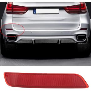 Rear Left Bumper Reflector, Left Rear Bumper Reflector, Tail Bumper Reflector, 63147847591 7847591 Compatible with X5 F15 2013-2018