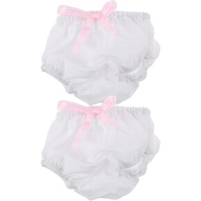 NUOBESTY 2 Pack Baby Diapers Doll Underwear for 14-18 Inch Baby Dolls, Doll