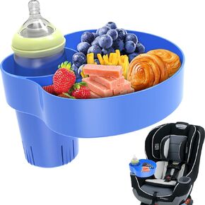 Stroller Cup Holder Attachment For Stroller & Car Seat & Wheelchair Accessories, Cup Holders For Chairs & Stroller Organizer Kids Car Seat Snack Tray Car Seat Organizer Travel Tray For Toddler-Pink
