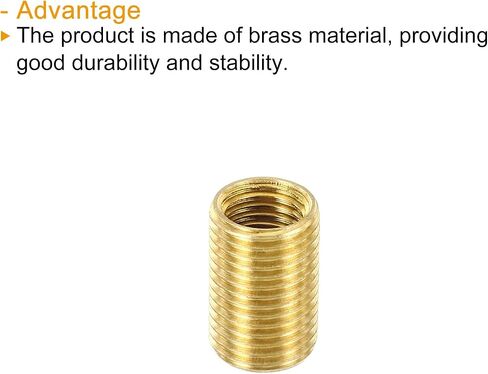 PATIKIL M10 to M6 Fine Thread Adapter Reducer Thread Reducing Nuts Insert, 5 Pack 15mm Threaded Hollow Tube Adapter Brass Coupler Connector Pipe Fitting in Saudi Arabia