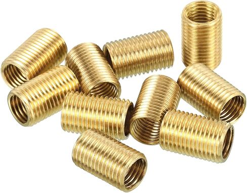 PATIKIL M10 to M6 Fine Thread Adapter Reducer Thread Reducing Nuts Insert, 5 Pack 15mm Threaded Hollow Tube Adapter Brass Coupler Connector Pipe Fitting in Saudi Arabia