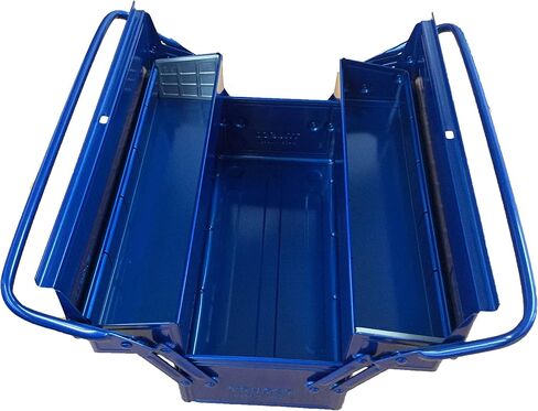 TRUSCO ST-3500-B 2-Tier Tool Box, 13.8 x 6.3 x 10.2 inches (350 x 160 x 260 mm), Blue in Saudi Arabia