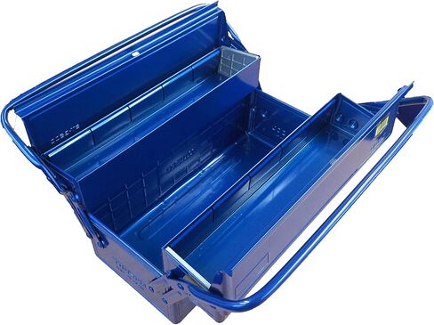 TRUSCO ST-3500-B 2-Tier Tool Box, 13.8 x 6.3 x 10.2 inches (350 x 160 x 260 mm), Blue in Saudi Arabia