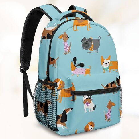 Kids Backpack for Teens Girls Boys, Cream Kids Cute Cactus Rainbow Funny Water Resistant Child Bookbag School Bag with Adjustable Padded Straps in Saudi Arabia