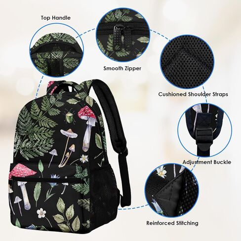 Kids Backpack for Teens Girls Boys, Cream Kids Cute Cactus Rainbow Funny Water Resistant Child Bookbag School Bag with Adjustable Padded Straps in Saudi Arabia
