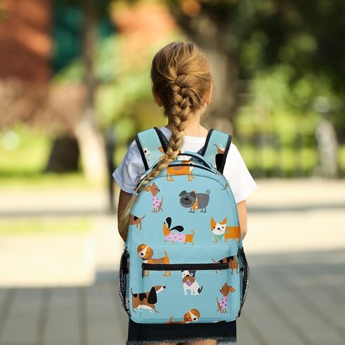 Kids Backpack for Teens Girls Boys, Cream Kids Cute Cactus Rainbow Funny Water Resistant Child Bookbag School Bag with Adjustable Padded Straps in Saudi Arabia