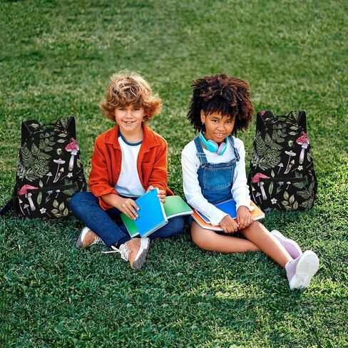 Kids Backpack for Teens Girls Boys, Cream Kids Cute Cactus Rainbow Funny Water Resistant Child Bookbag School Bag with Adjustable Padded Straps in Saudi Arabia