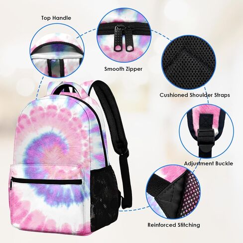 Kids Backpack for Teens Girls Boys, Cream Kids Cute Cactus Rainbow Funny Water Resistant Child Bookbag School Bag with Adjustable Padded Straps in Saudi Arabia