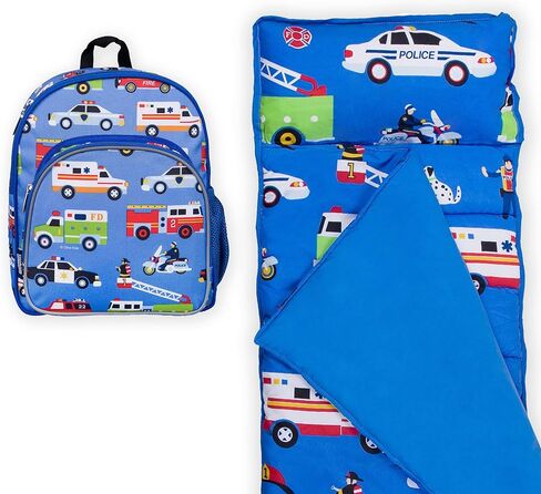 حقيبة ظهر Wildkin مقاس 12 بوصة مع بساط قيلولة من الألياف الدقيقة (الأبطال) in Kuwait