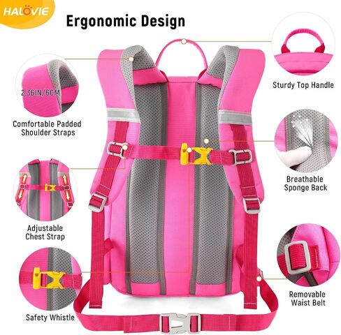 HALOVIE Kids Travel Backpack Lightweight Small Kids Daypack Preschool Kindergarten Children SchoolBag for Boys Girls in Saudi Arabia