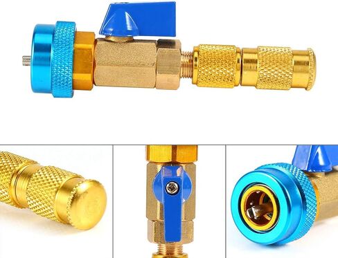 Valve Core Remover Tool,Pressure Side Repair Tools,Air Conditioning R134A Valve Core Quick Remover Installer High Low Pressure Tool in Saudi Arabia