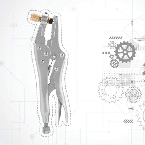 كماشة استرداد مبرد مكيف الهواء مع واجهة SAE مقاس 1/4 بوصة، أداة متينة وفعالة وصديقة للبيئة لقفل أنبوب التبريد واستعادته in Kuwait